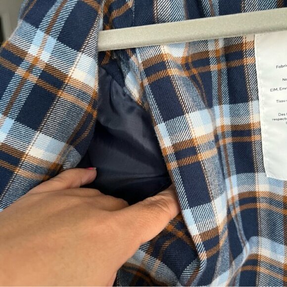 🩷 H&M - Kids’ Lined Denim Trucker Jacket - Blue. Size: 6 (US) - Picture 10 of 10